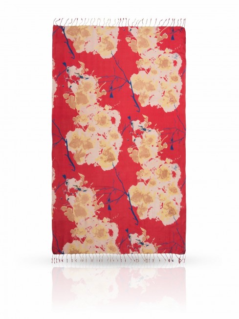 Палантин Женский S-CN.FLOWER/PLUM